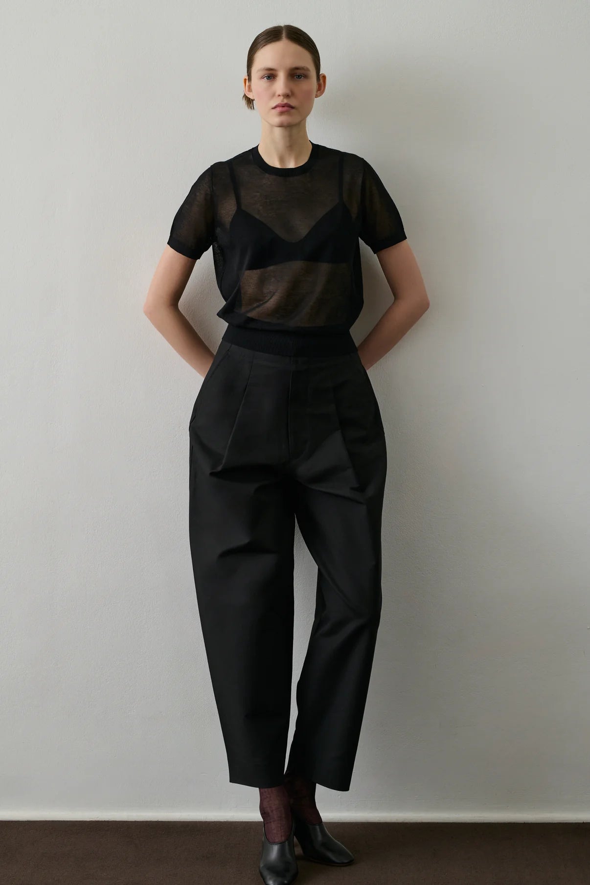 T-Shirt Trasparente Nera