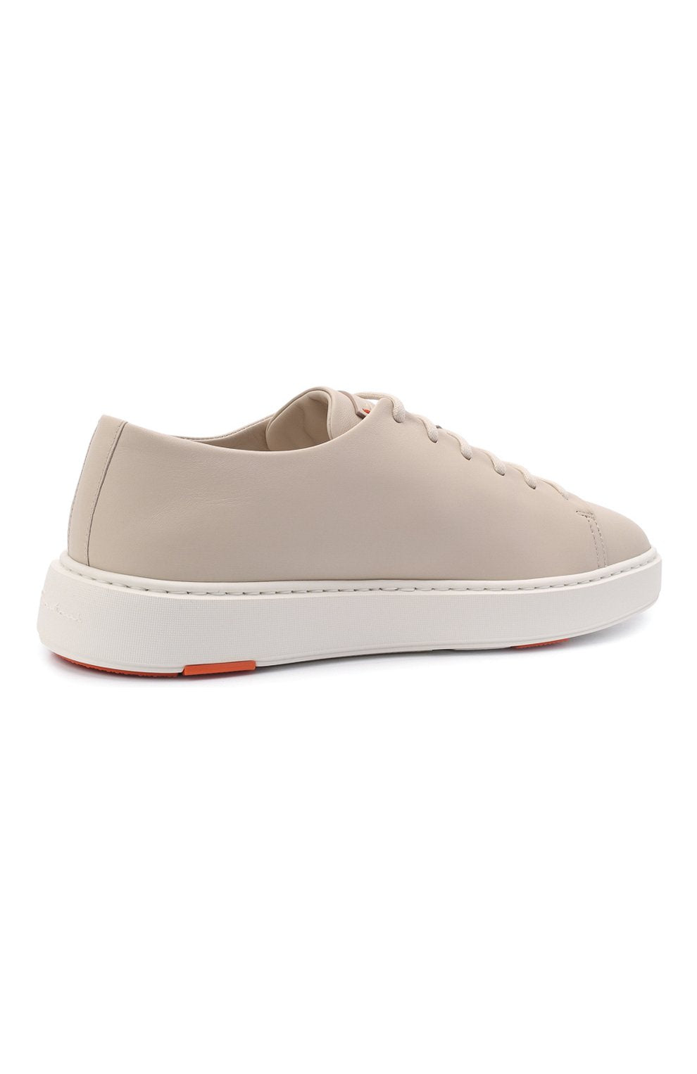 Sneaker for Men in White Tumbled Leather