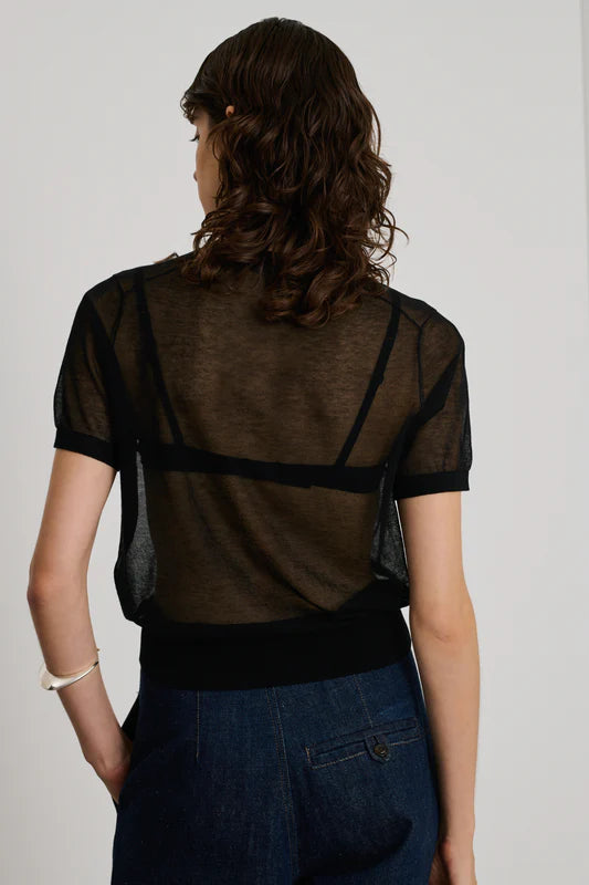 T-Shirt Trasparente Nera