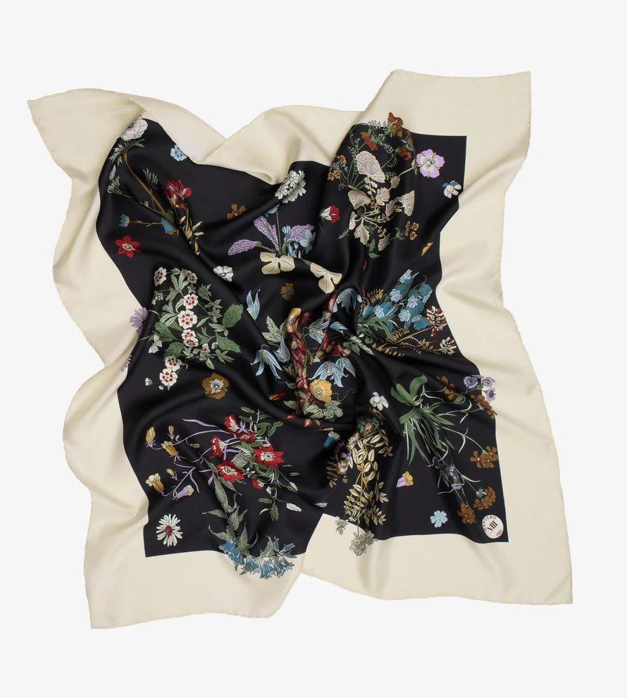 Foulard Grande Twill Seta Nero