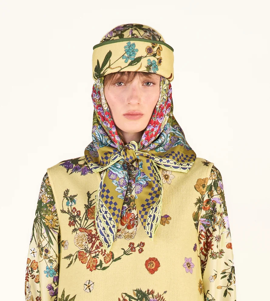 Foulard Grande Twill Seta Beige