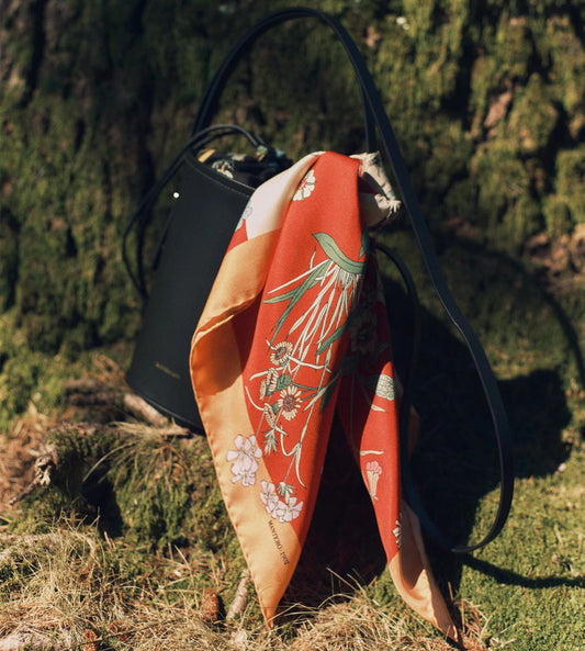 Foulard Piccolo Twill Seta Rosso