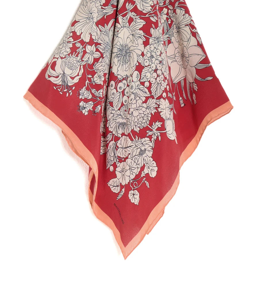 Foulard Piccolo Seta Rosso