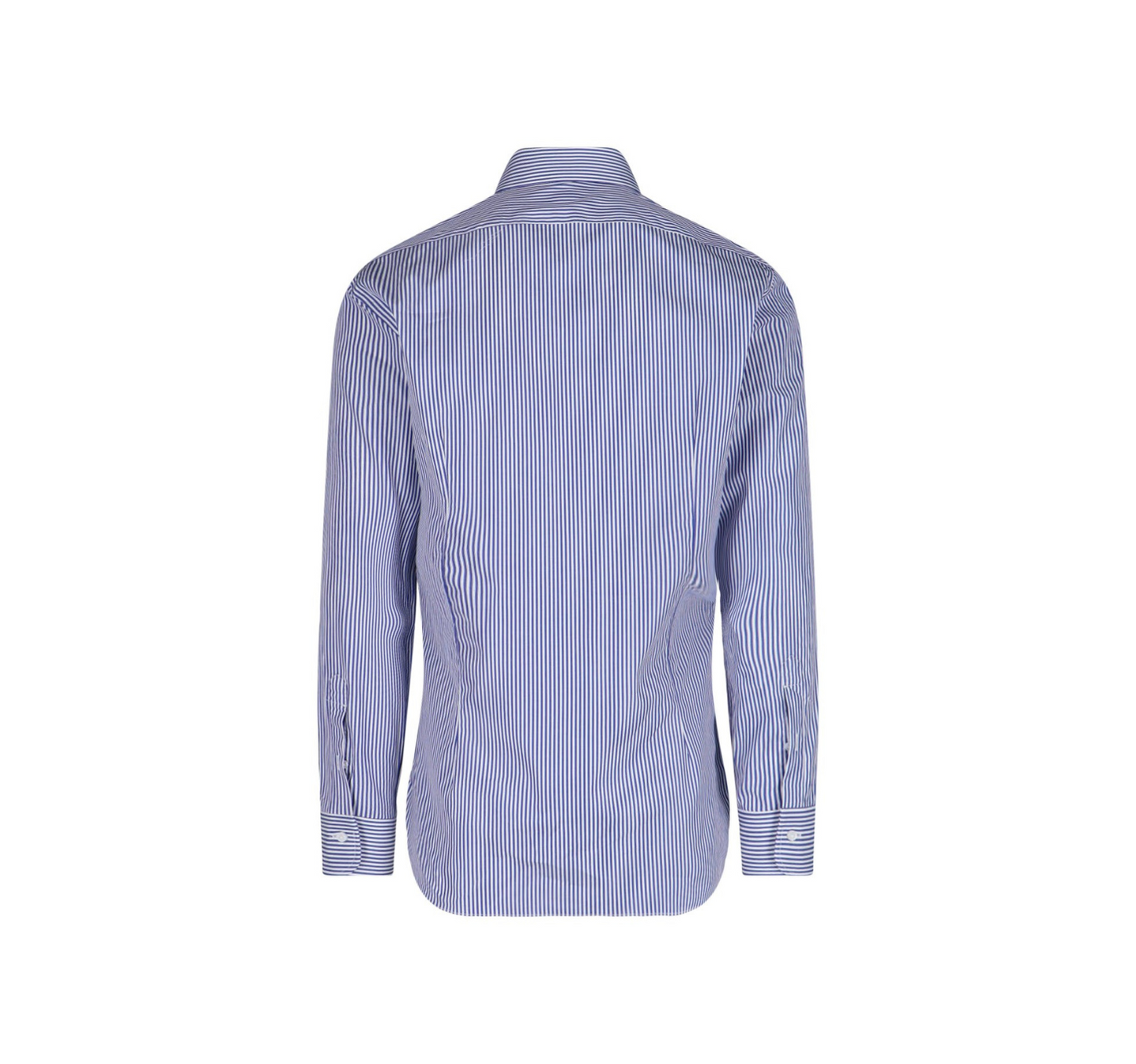 Camicia Classica Popeline Bacchettata Blu
