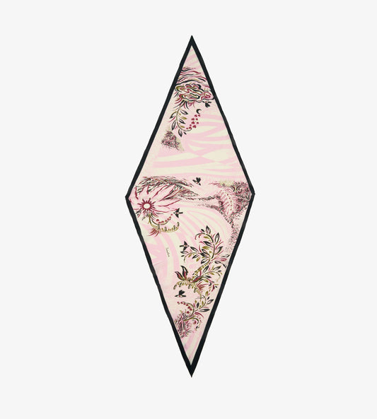 Scialle Losanga Seta Rosa