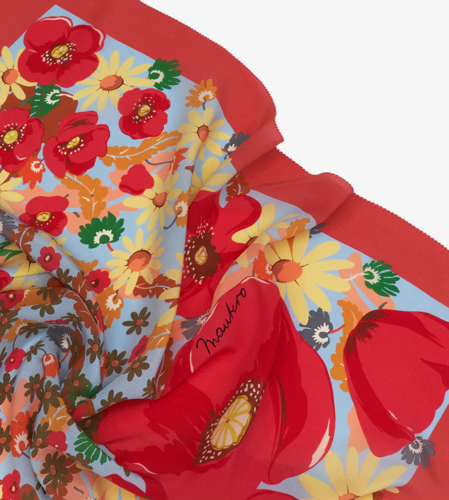 Foulard Giverny Carrè Rosso