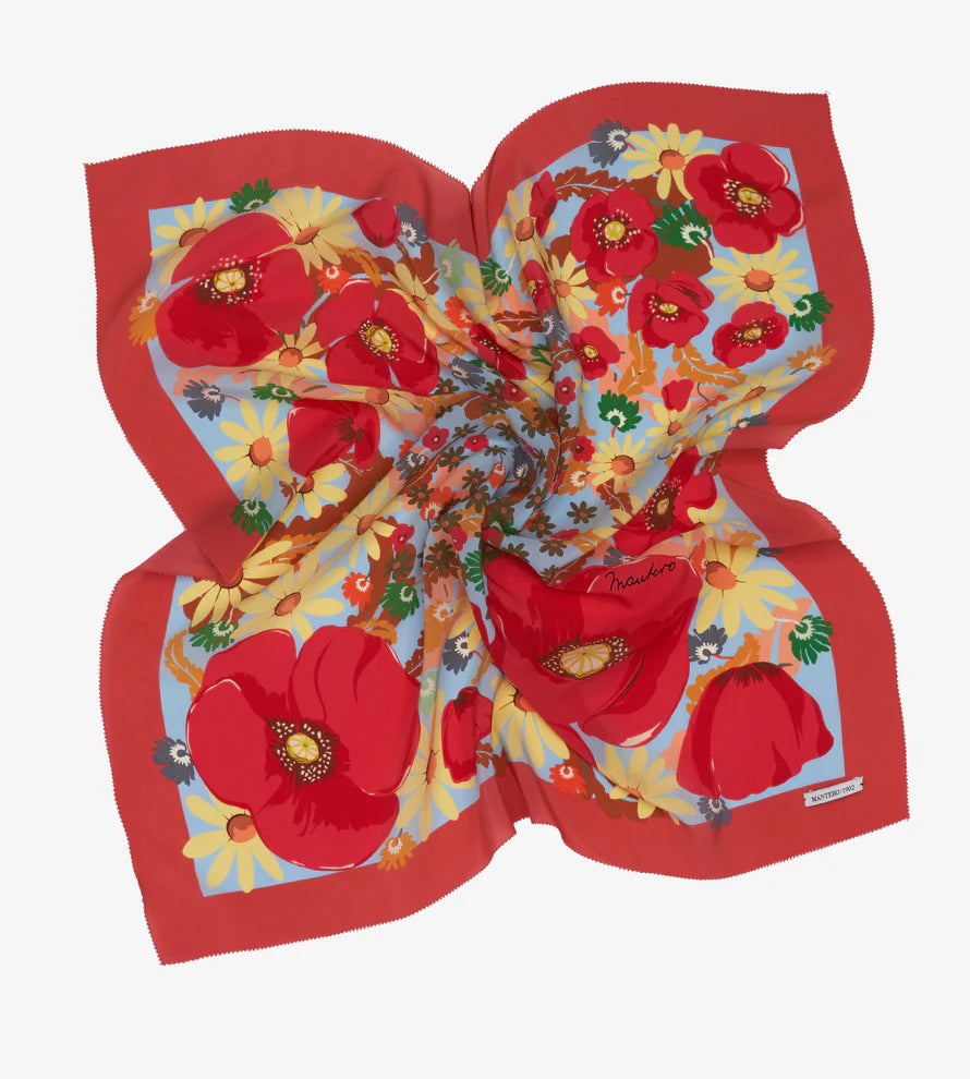 Foulard Giverny Carrè Rosso