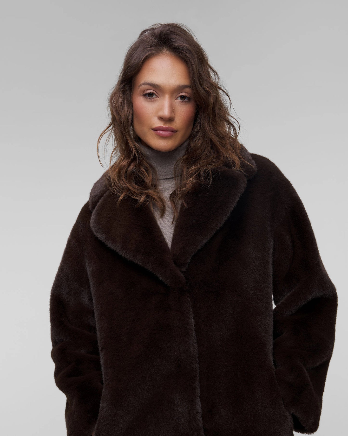 Pelliccia Lunga Marrone