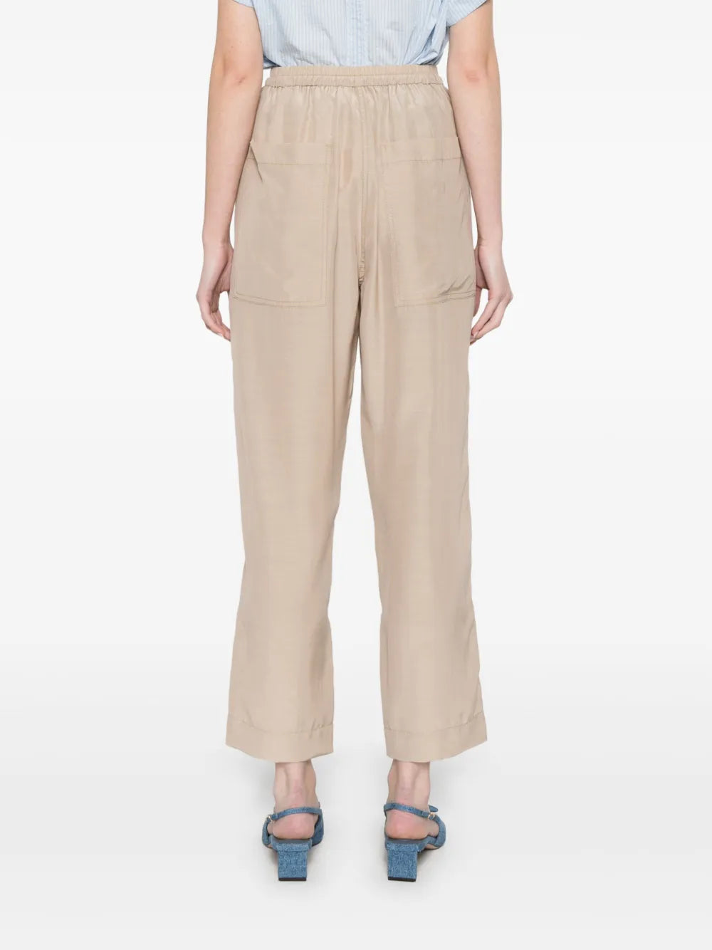 Pantalone Cupro Beige