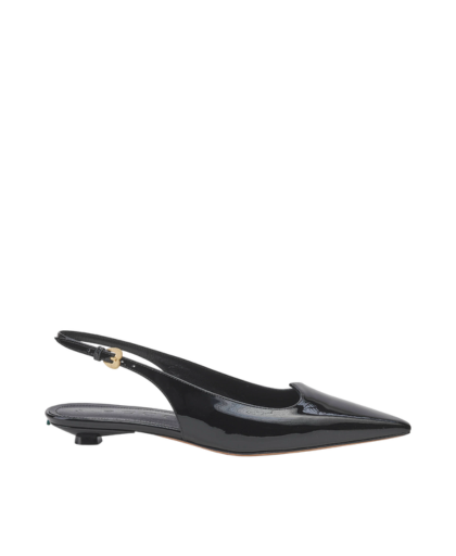 Slingback Cuore Vernice Nera