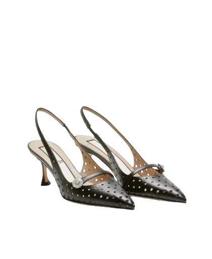 Slingback Traforata Nera