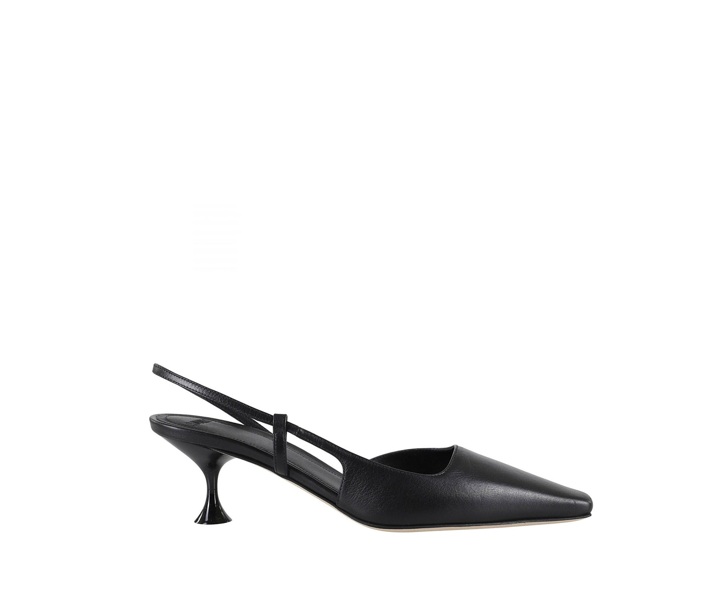 Slingback Pelle Nera