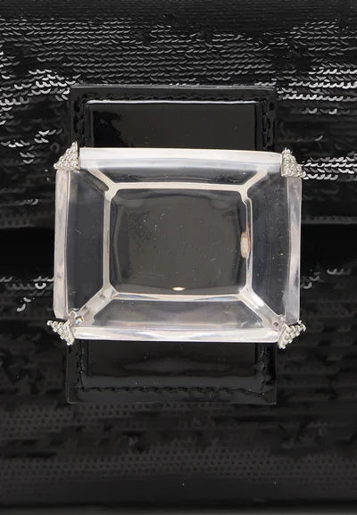 Mini Bag Sequins Nera