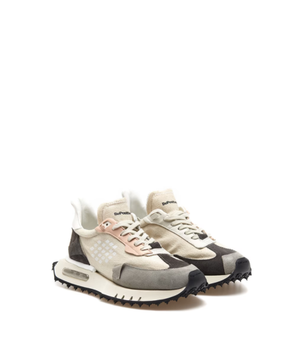 Sneaker Ammortizzata Canvas Rosa e Grigia
