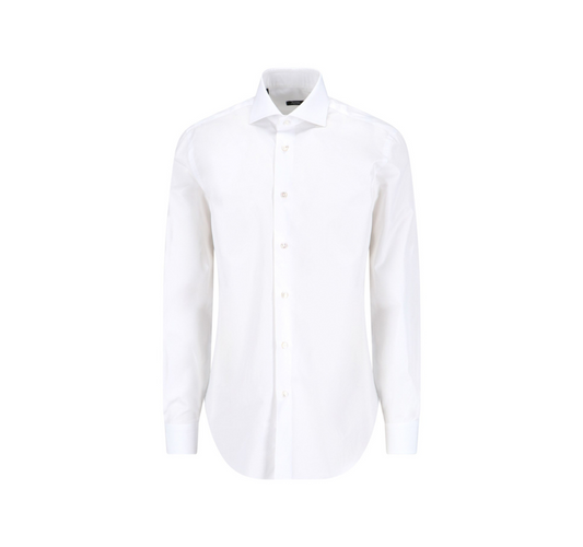 Camicia Classica Popeline Bianca