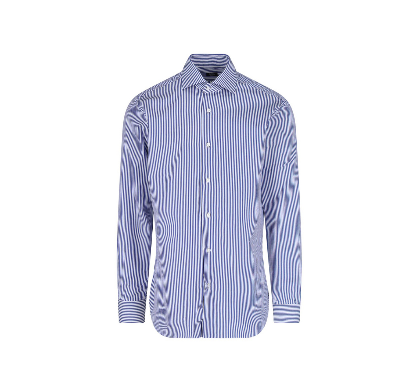 Camicia Classica Popeline Bacchettata Blu