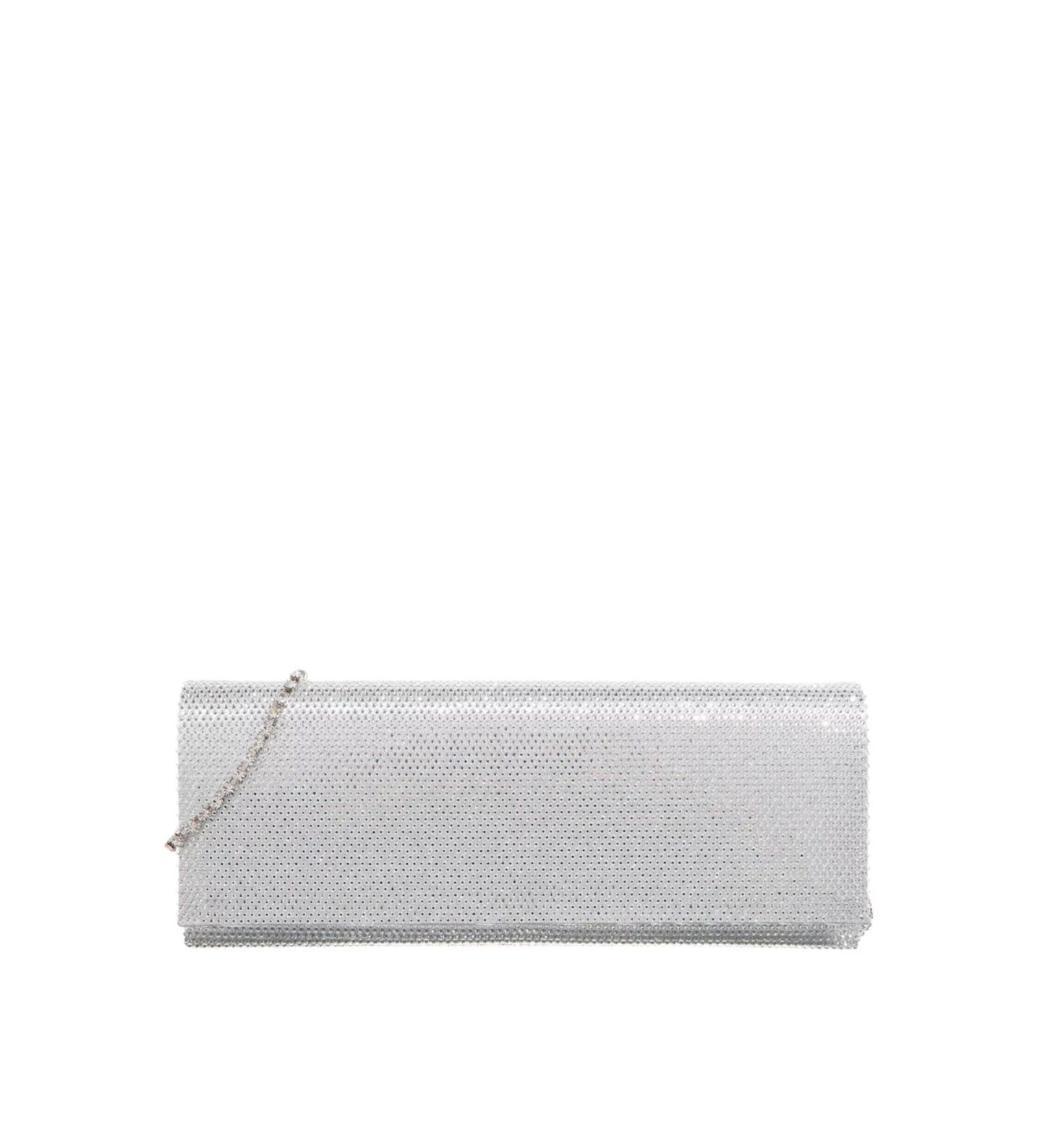 Clutch Crystal Argento