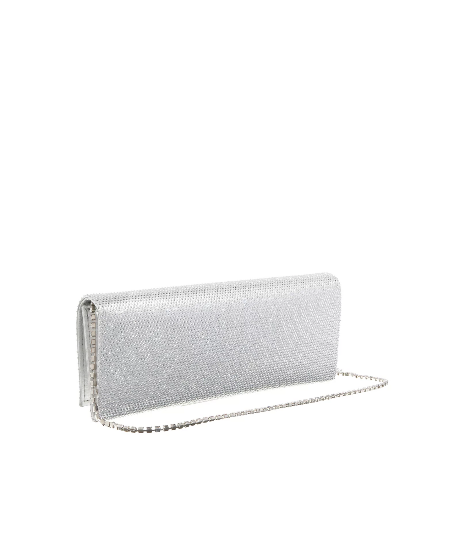 Clutch Crystal Argento