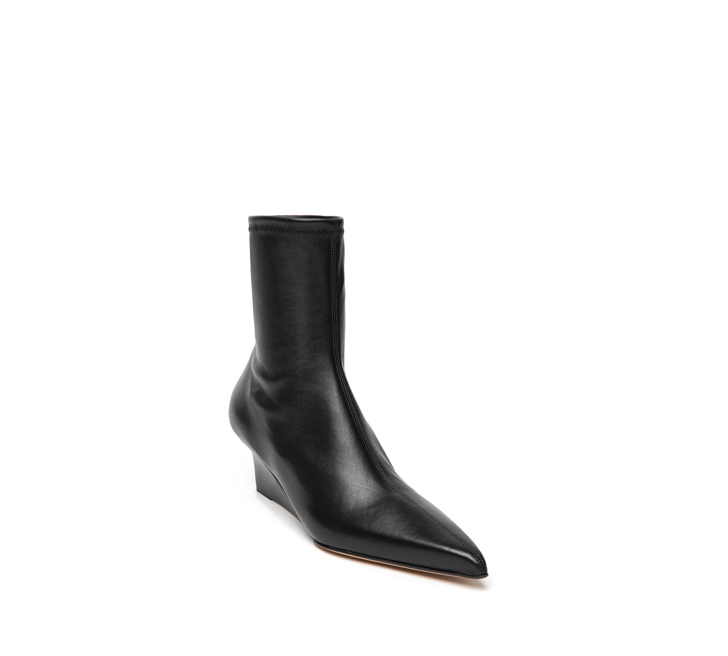 Stivaletto Zeppa Pelle Nera