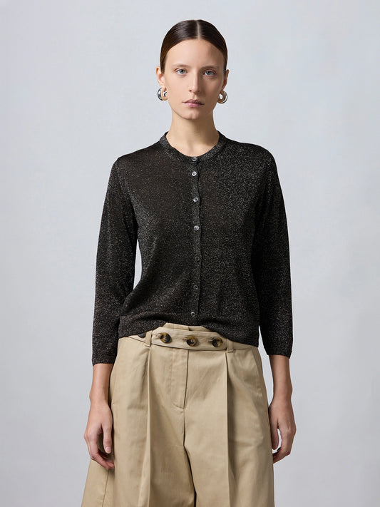 Cardigan Lurex Nero