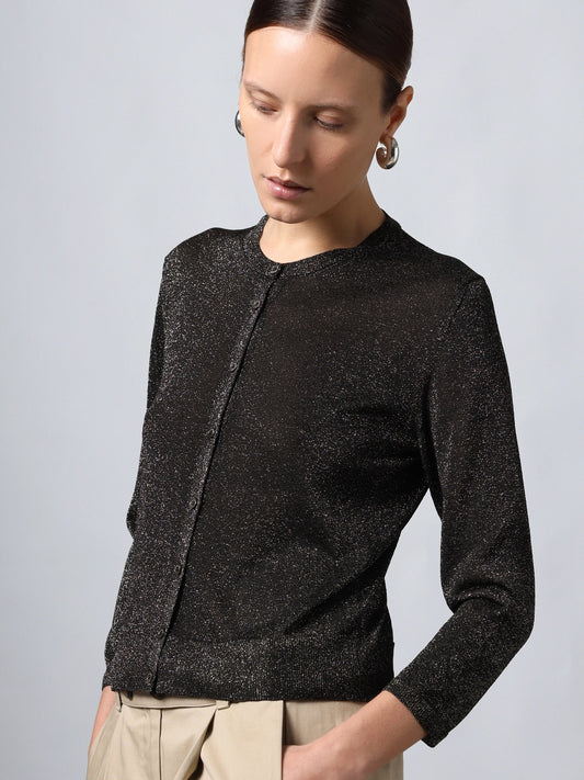 Cardigan Lurex Nero