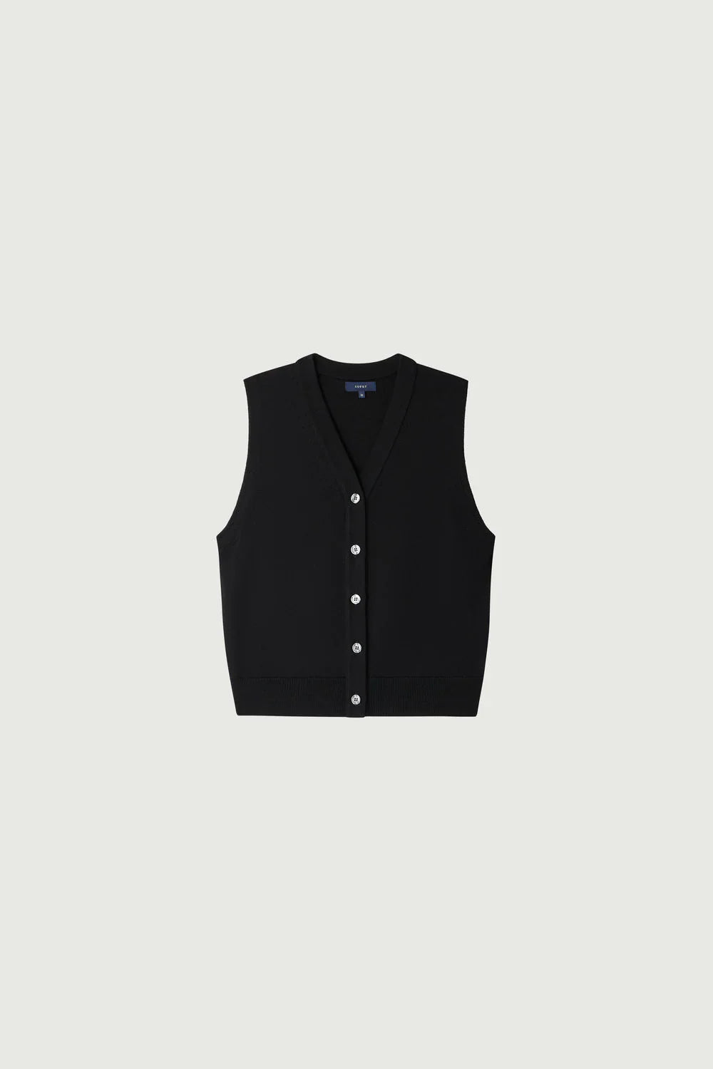 Cardigan Gilet Lana Nero