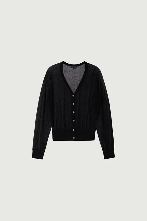 Cardigan Trasparente Nero