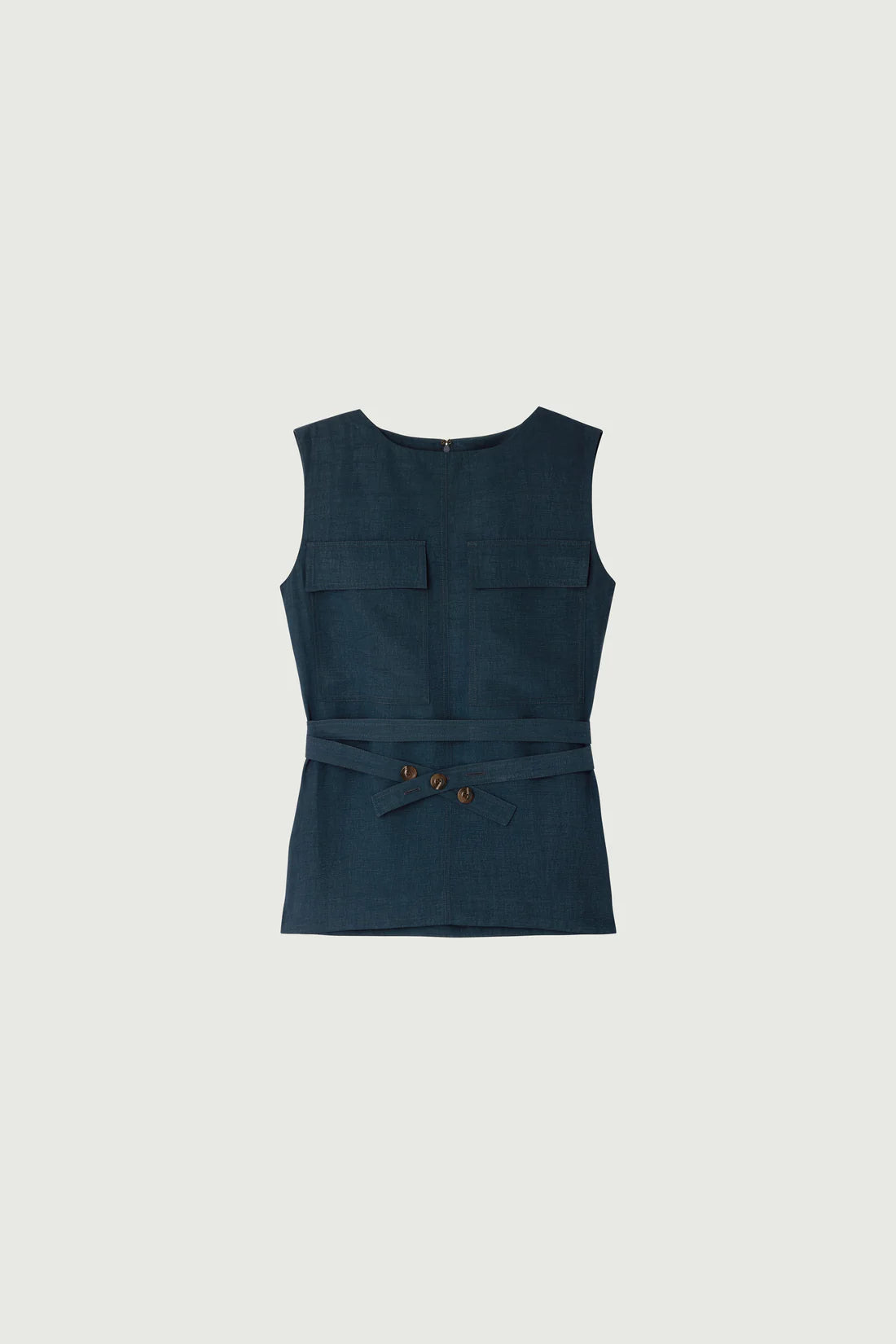 Top Isra Lino Blu