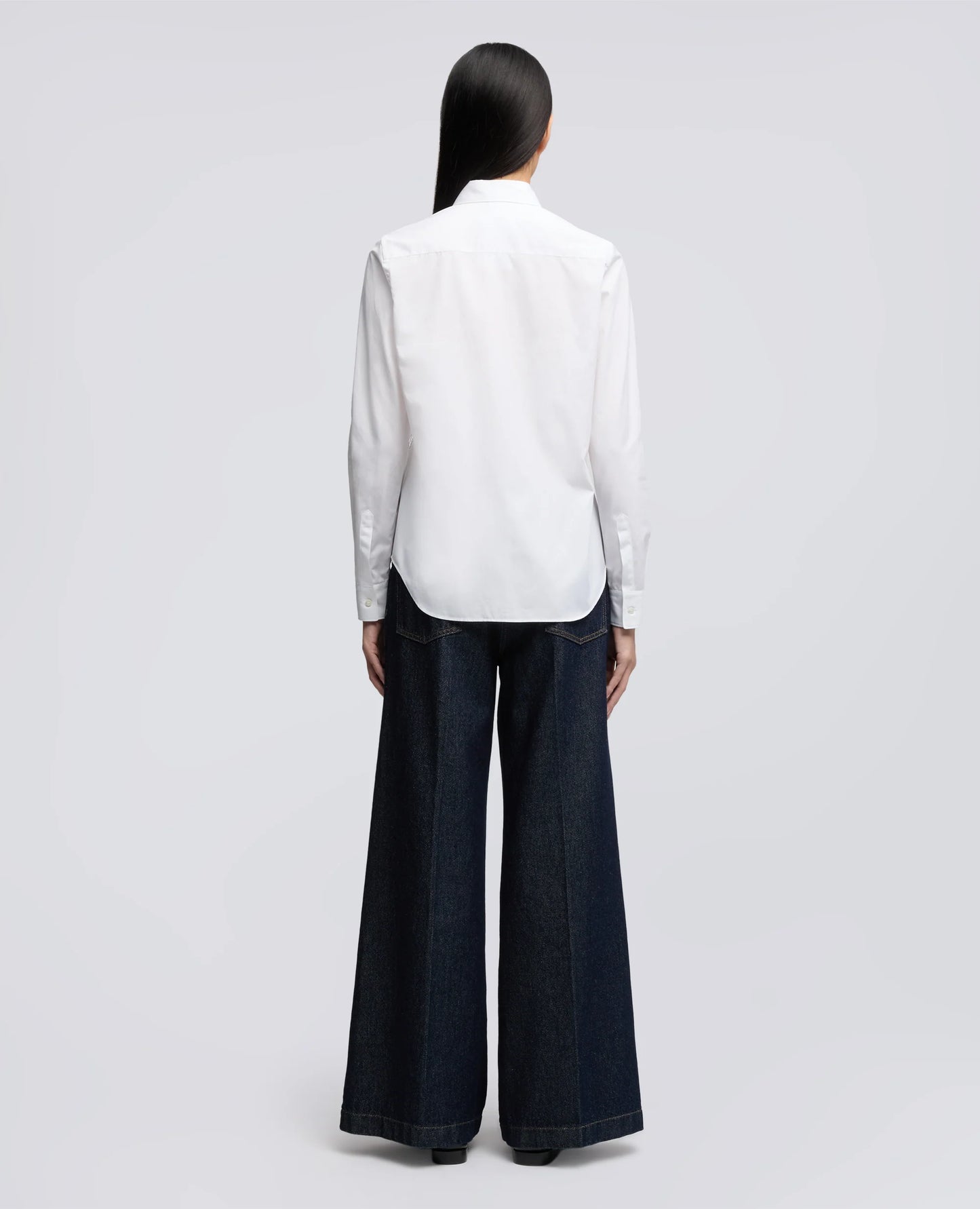 Camicia Slim Popeline Bianca
