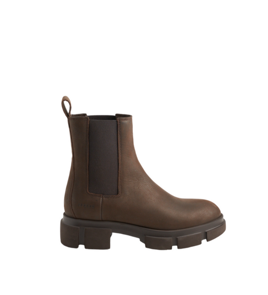 Stivaletto Chelsea Nabuck Marrone