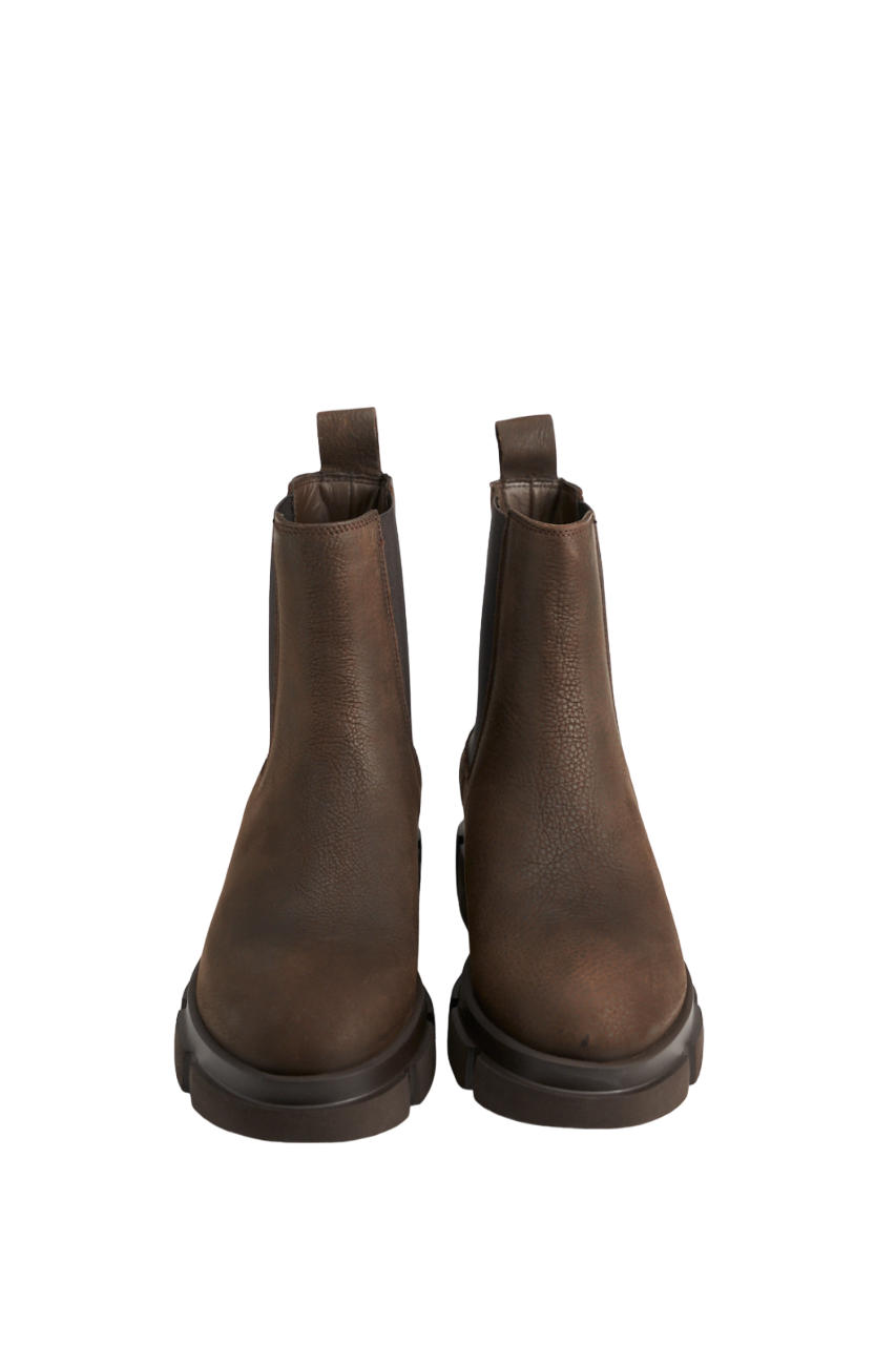 Stivaletto Chelsea Nabuck Marrone