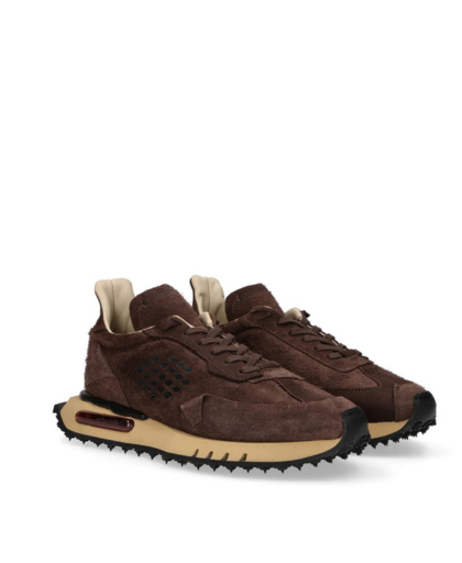 Sneaker Ammortizzata Suede Marrone