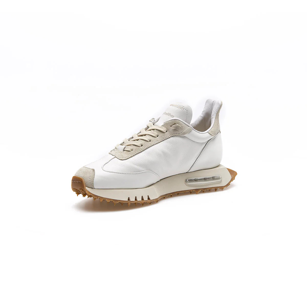 Sneaker Ammortizzata Pelle Bianca