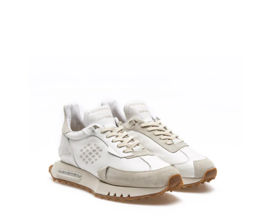 Sneaker Ammortizzata Pelle Bianca