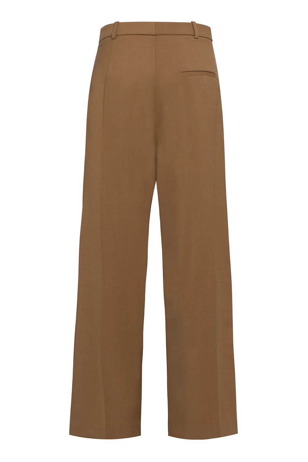 Pantalone Asimmetrico Lana Cammello