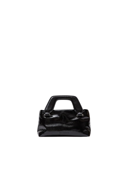 Mini Bag Pelle Lucida Nera