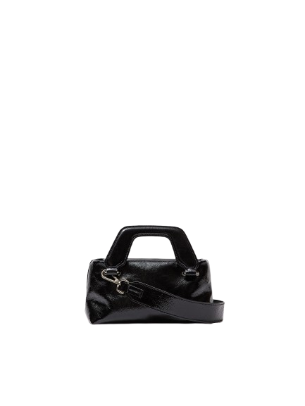 Mini Bag Pelle Lucida Nera