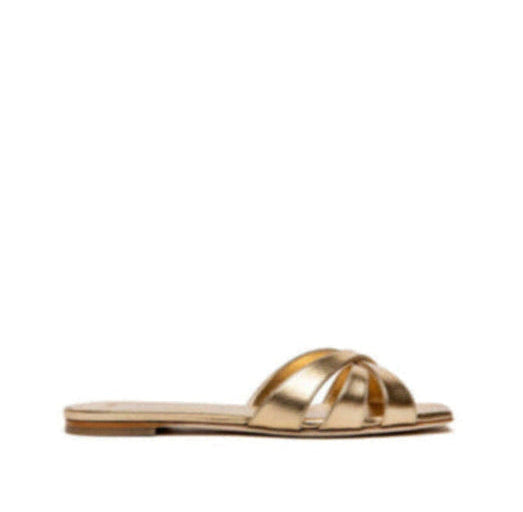 Ciabatta Pelle Laminata Oro