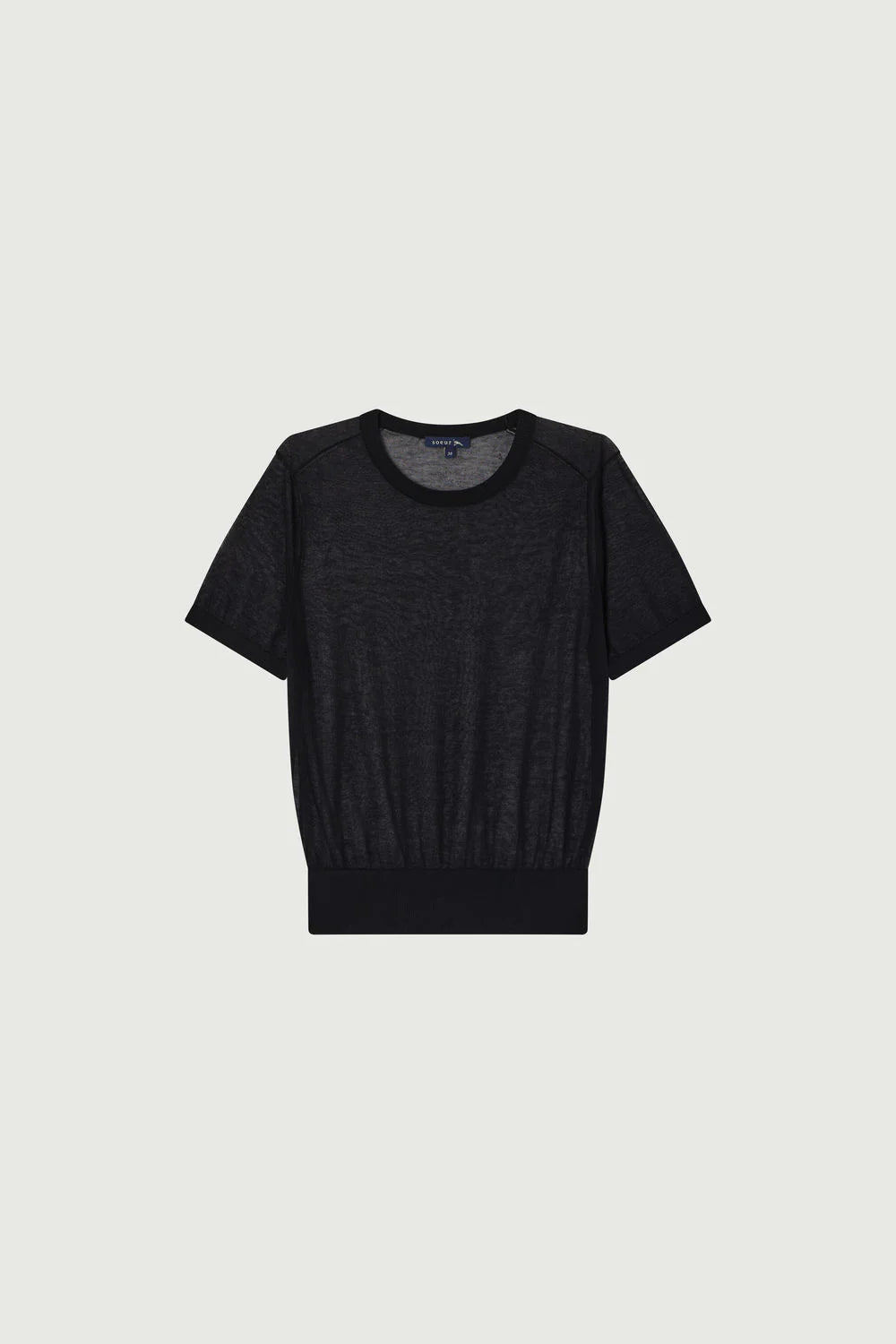 T-Shirt Trasparente Nera