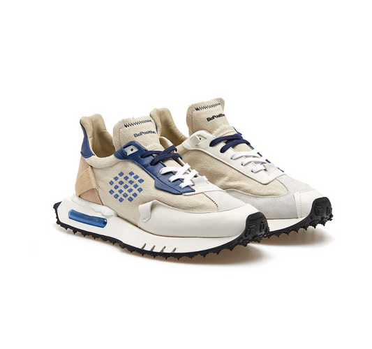 Sneaker Canvas Beige e Blu