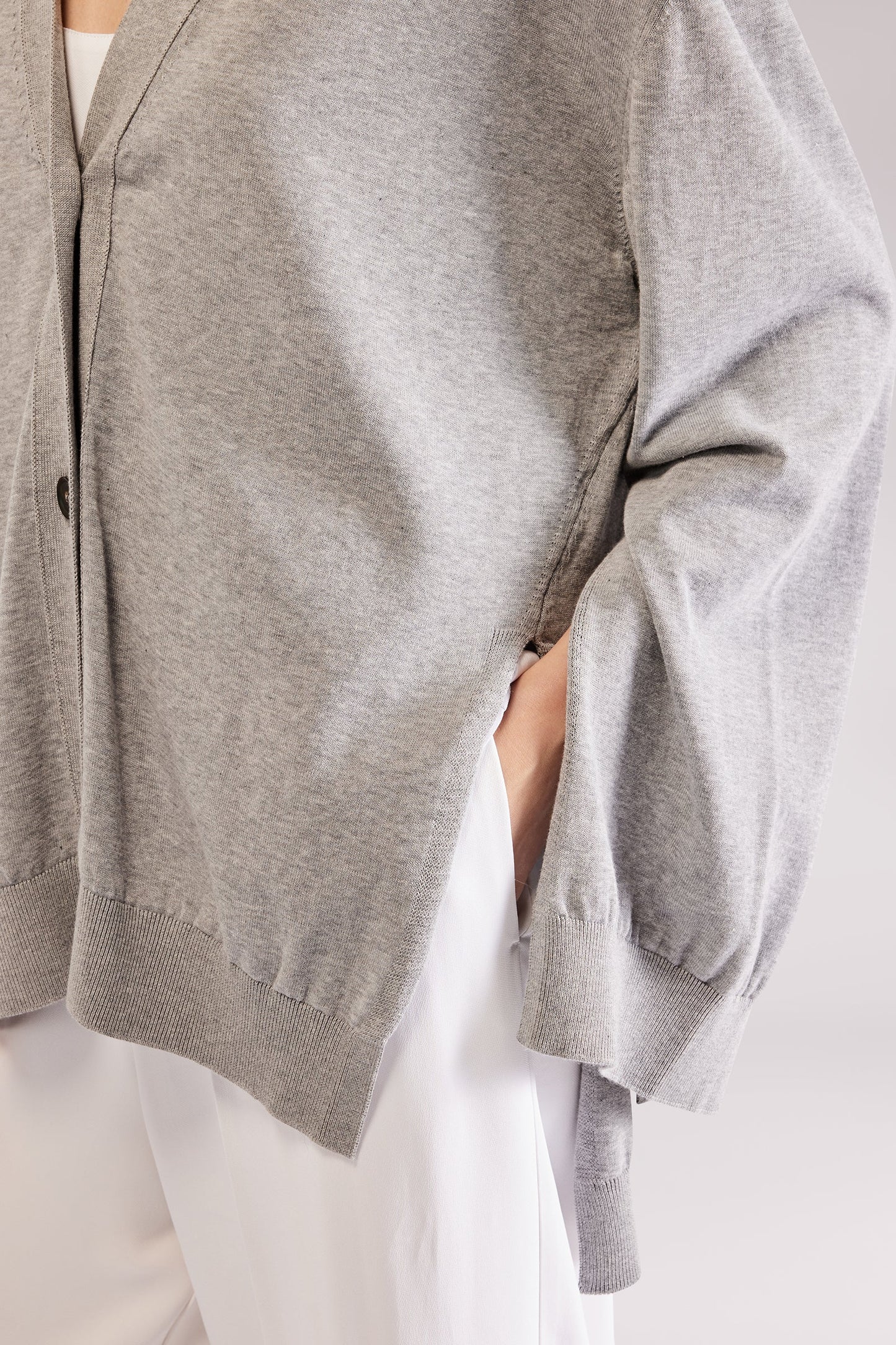Cardigan Over Grigio
