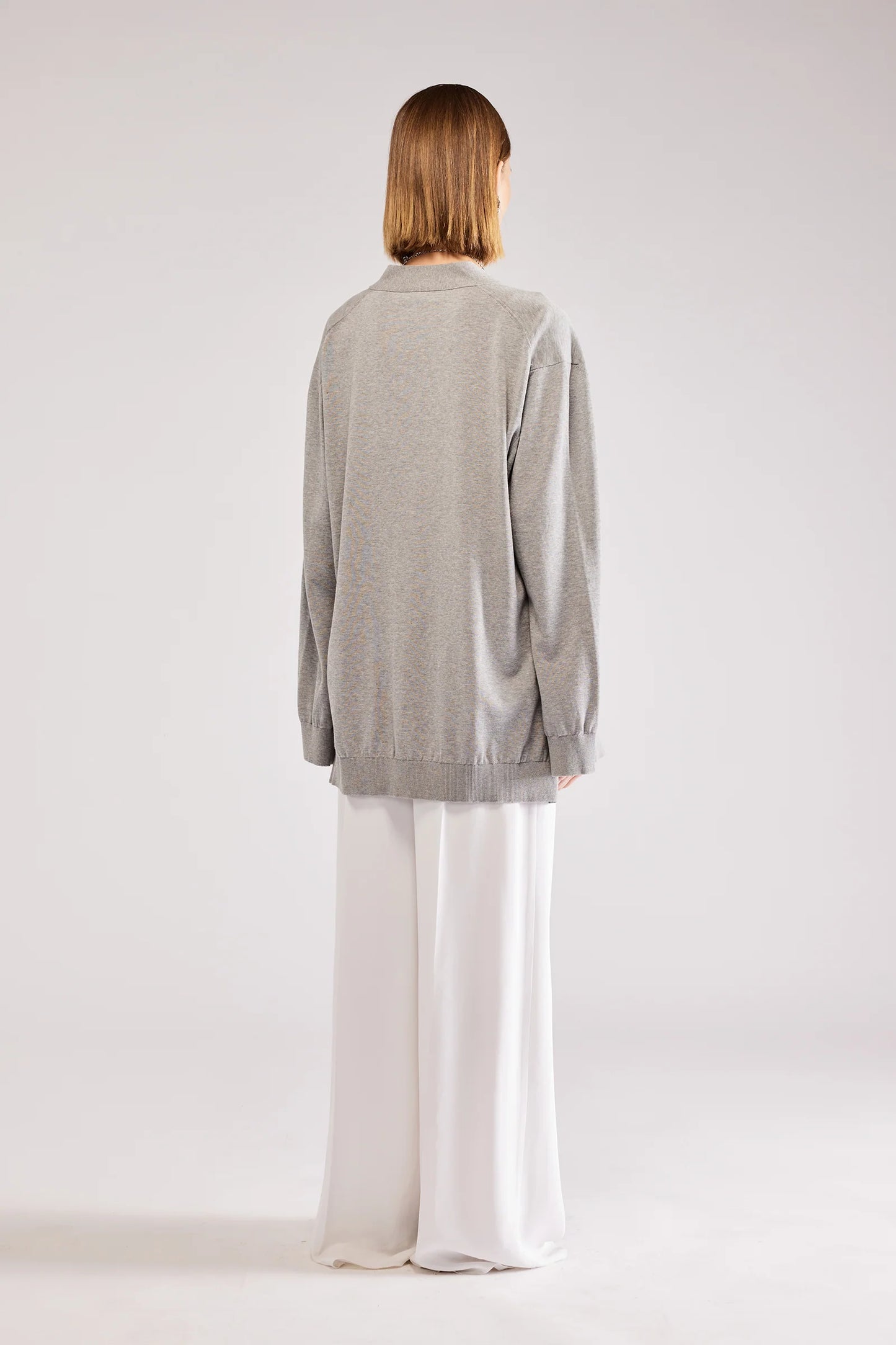 Cardigan Over Grigio