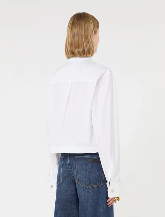 Camicia Boxy Cotone Bianco