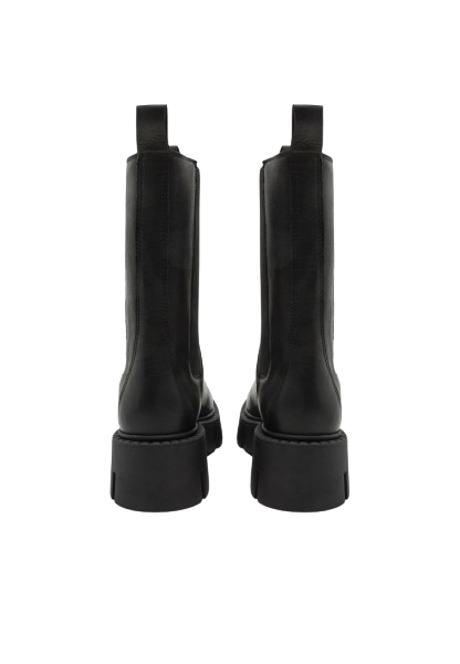 Stivaletto Suola Carrarmato Nero