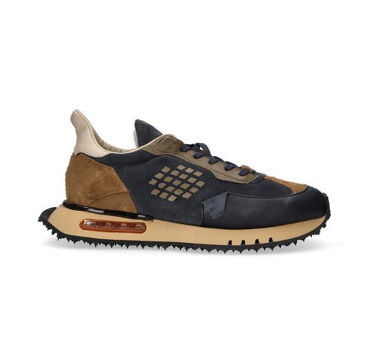 Sneaker Suede Blu/Verde