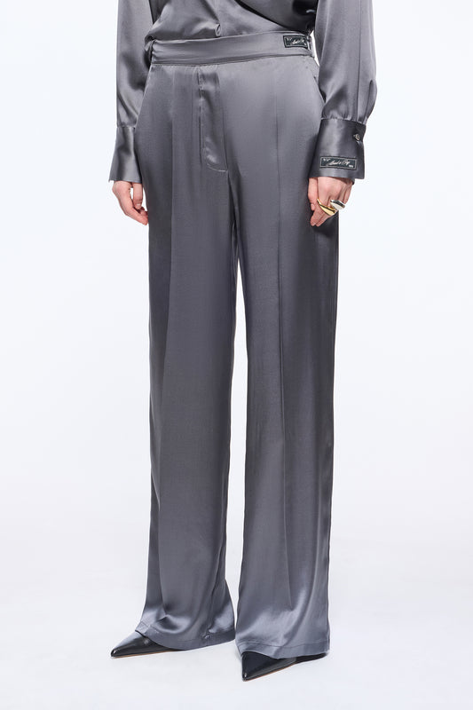 Pantalone Palazzo Seta Grigio