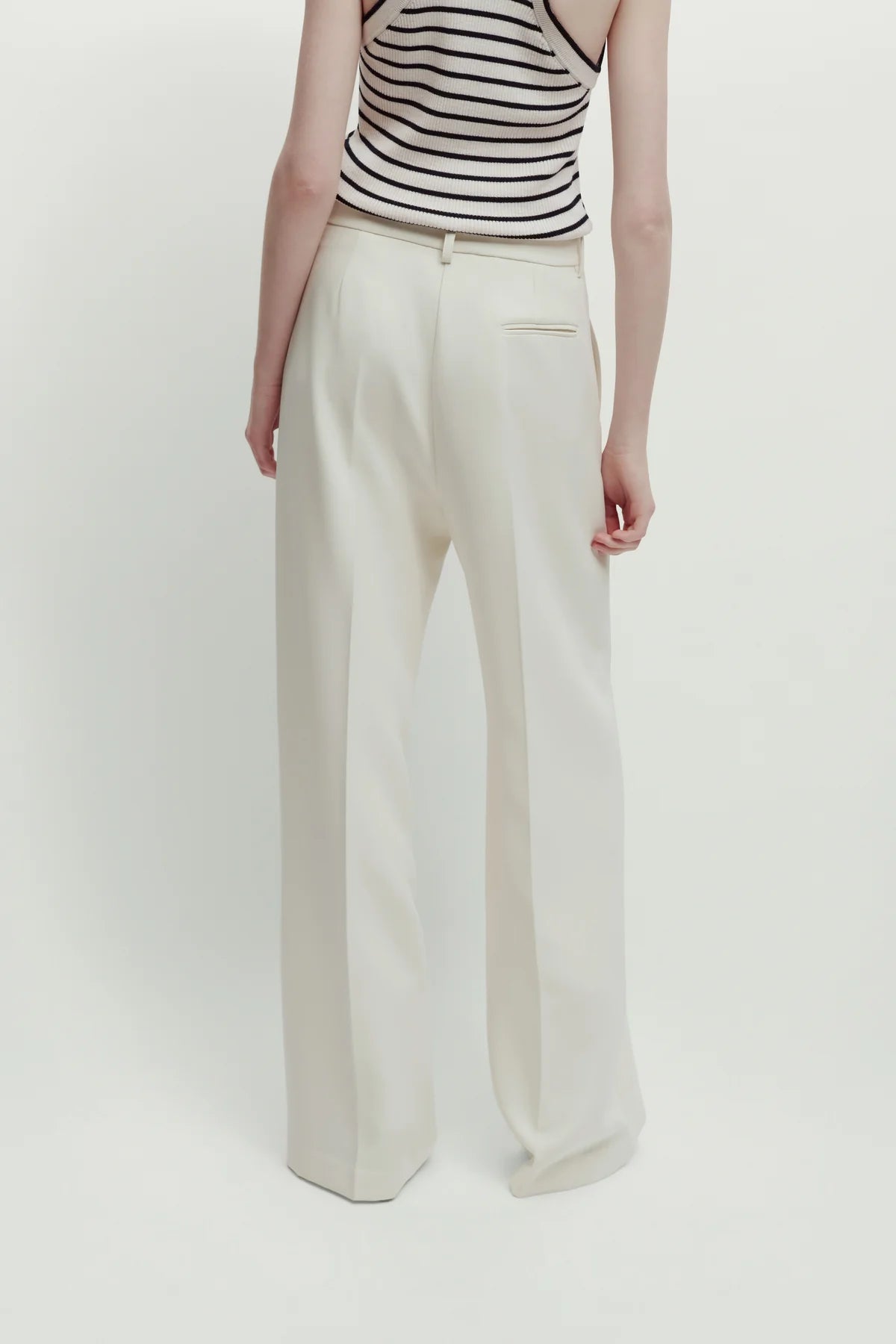 Pantalone Palazzo Stretch Bianco