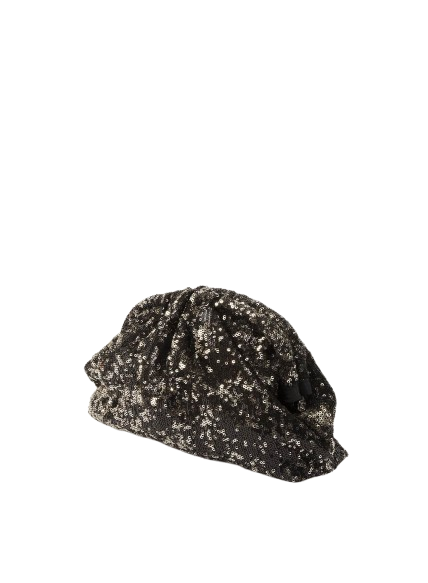 Clutch Paillettes Nera