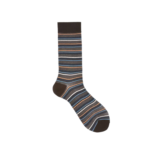 Calza Lunga Riga Marrone