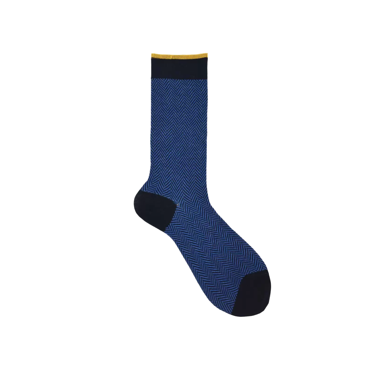 Calza Lunga Spigata Cachemire Blu